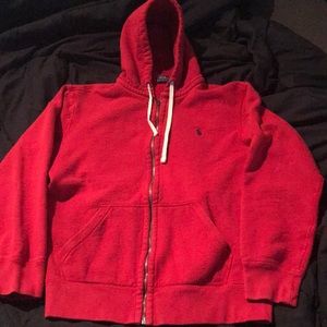 Red Polo Ralph Lauren Hoodie